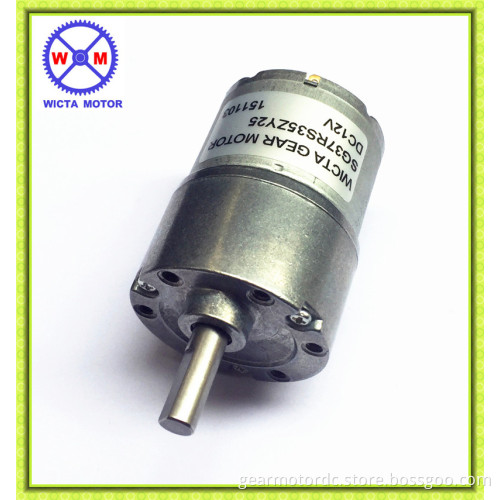 37mm diameter 6v 7.2v dc motor high torque 100rpm with gear reducer
